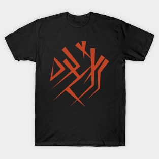 Magic runes  Mystical geometry sign  Alchemy mystical symbol T-Shirt